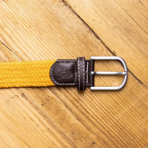 Swole Panda Woven Belt - Yellow