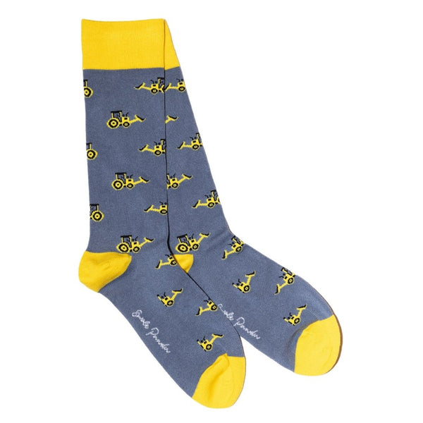 swole panda Yellow Digger Bamboo Socks