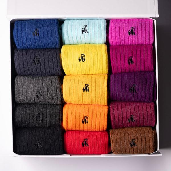 swole panda Ultimate Style Sock Box - 15 Pairs of Bamboo Socks