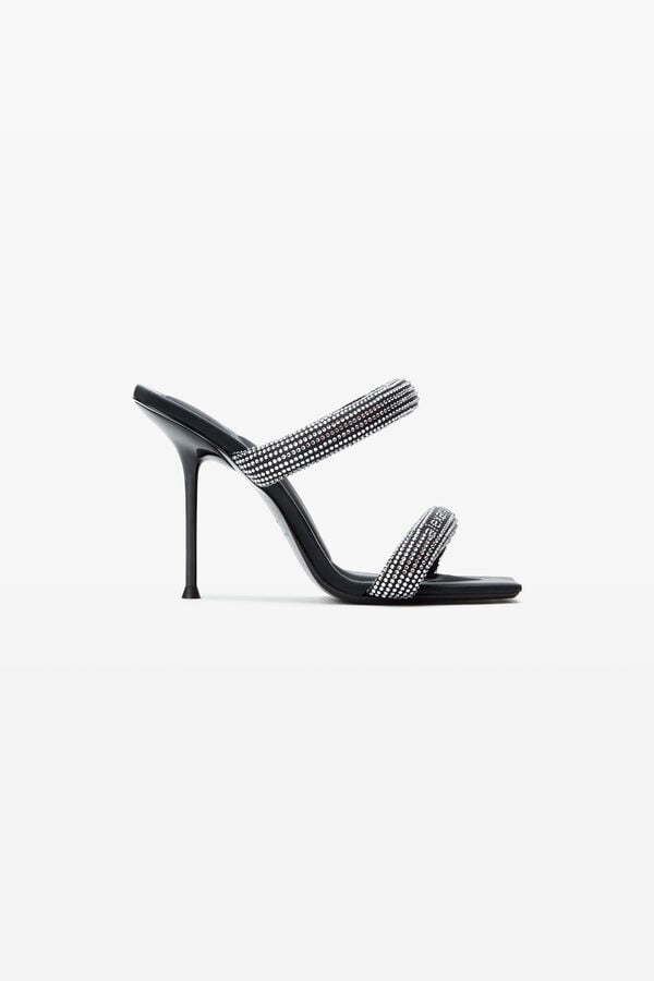 t alexander wang black crystal hotfix julie tubular sandals