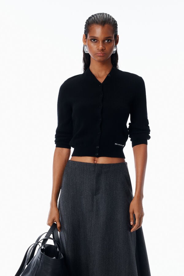 t alexander wang Cardigan in Wool with Continuous Placket