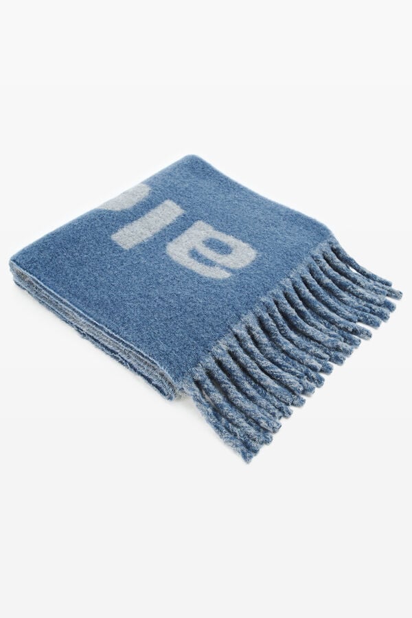 t alexander wang Jacquard Logo Scarf in Alpaca-Wool Blend