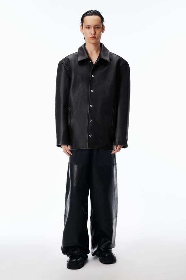 t alexander wang Panel Sweatpant in Leather Relaxed