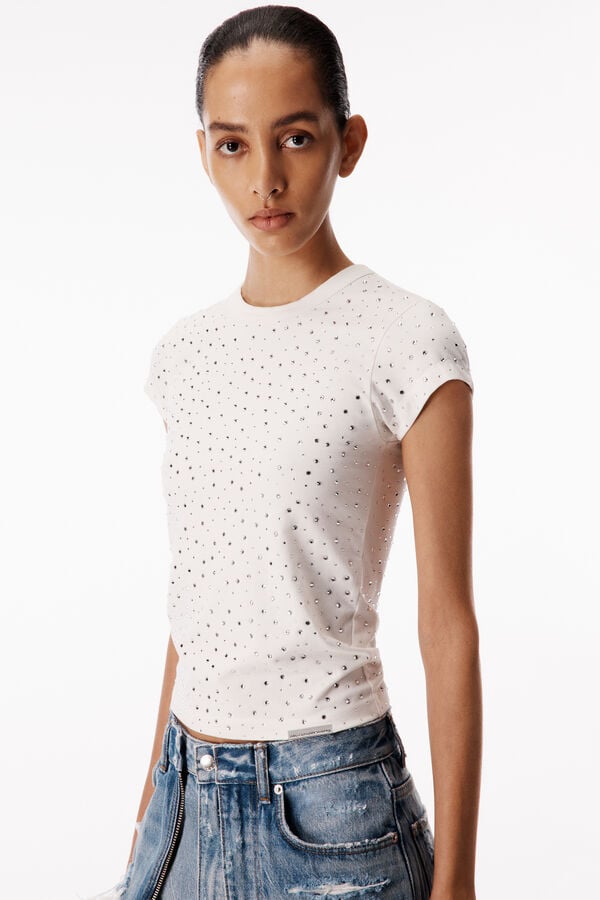 t alexander wang All Over Crystal Baby Tee