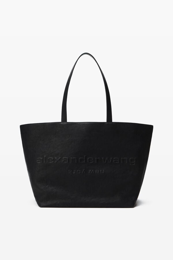 t alexander wang Black Leather Punch Tote