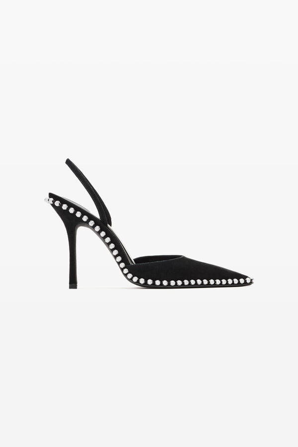 t alexander wang Black Suede Tia Slingback