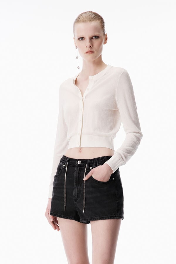 t alexander wang Crystal Cropped Cardigan