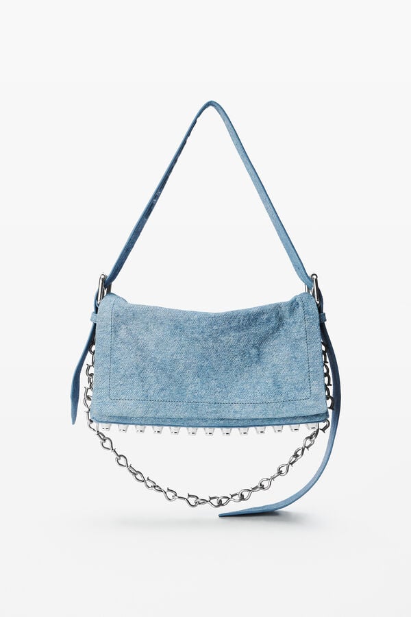 t alexander wang Denim Ricco Medium Flap Bag
