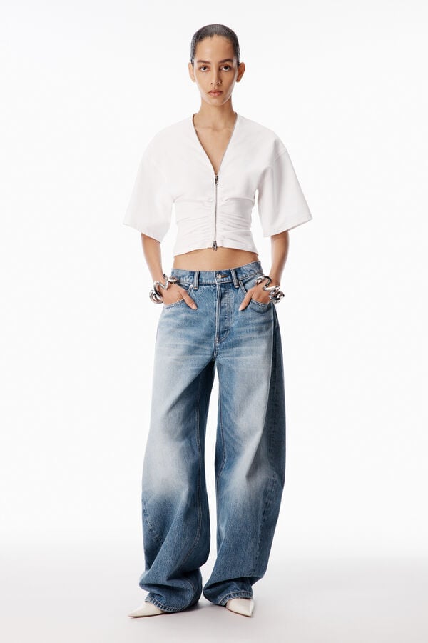 t alexander wang Distressed Logo Blow Up Jean