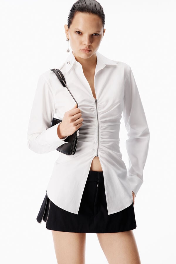 t alexander wang Gathered Bust Shirt