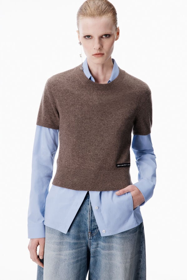 t alexander wang Prestyled Knit Vest Shirt