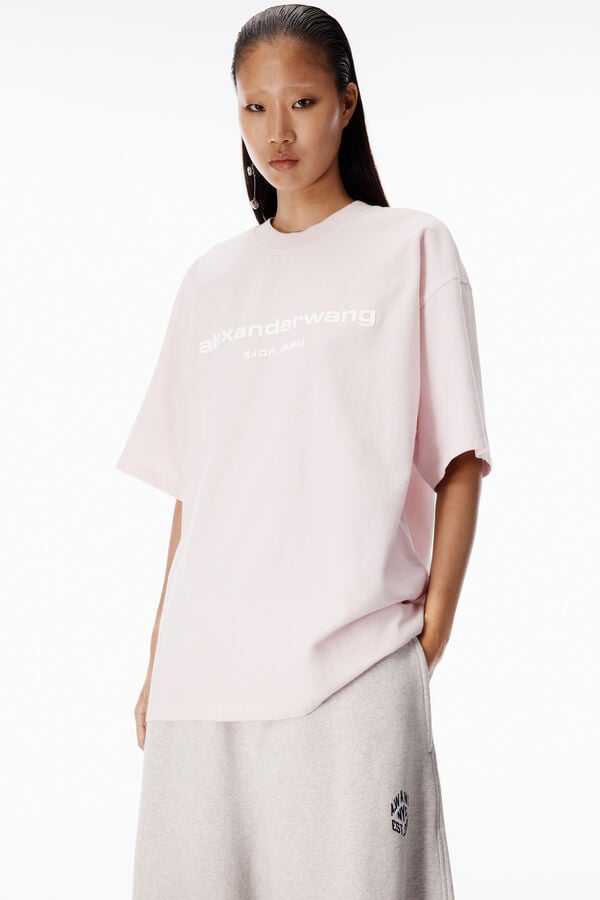 t alexander wang Puff Logo Oversized Tee