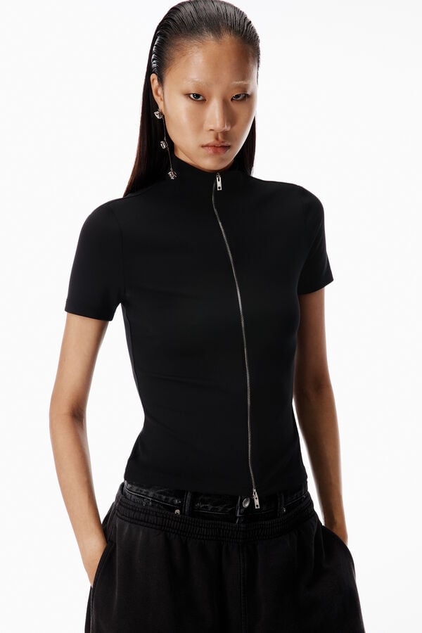 t alexander wang Rashguard Mock Neck Top