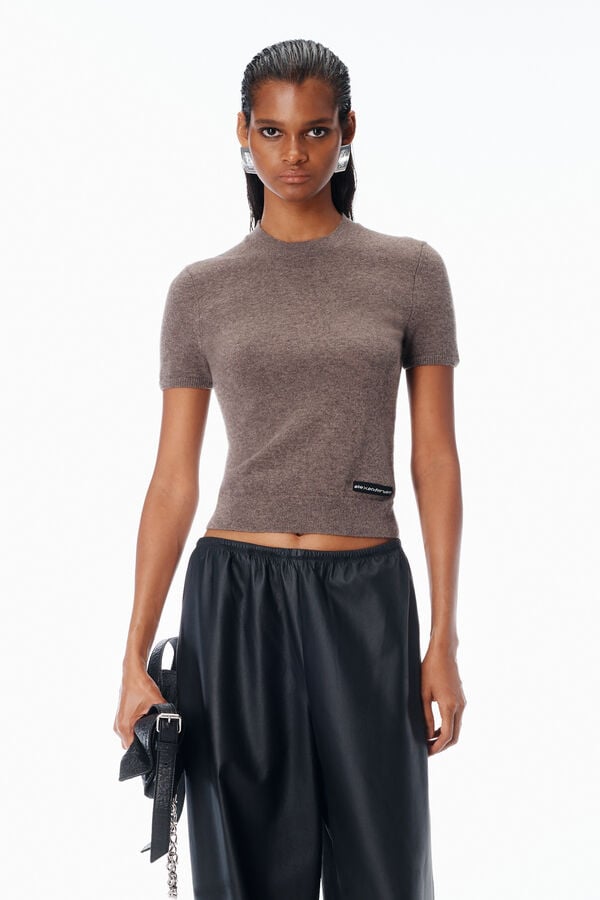 t alexander wang Short-Sleeve Wool Tee