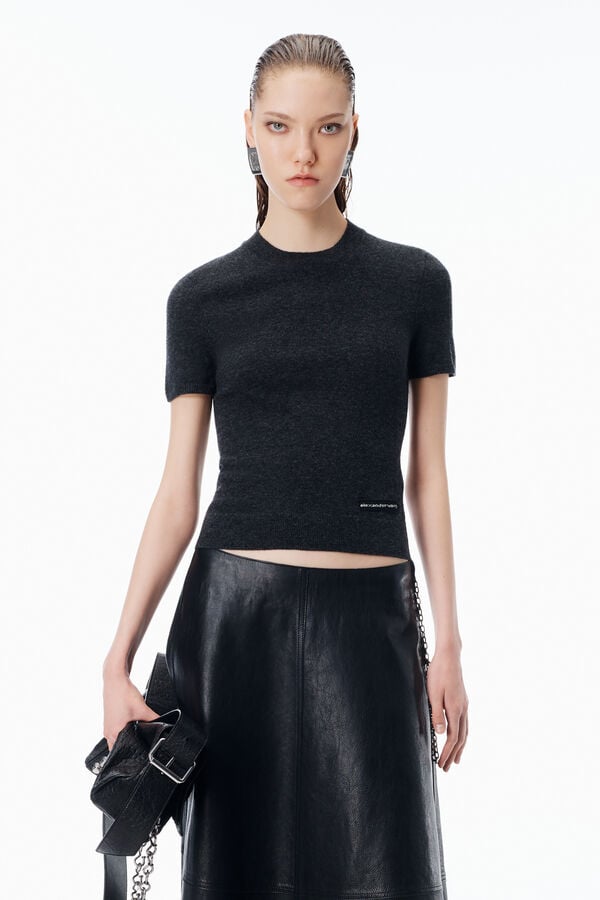 t alexander wang Short-Sleeve Wool Tee