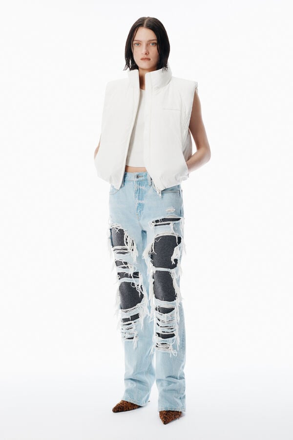 t alexander wang White Essential Puffer Vest