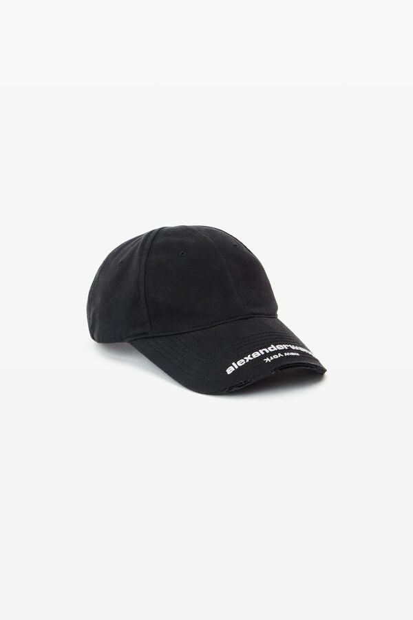 t alexander wang Unisex Distressed Logo Baseball Cap