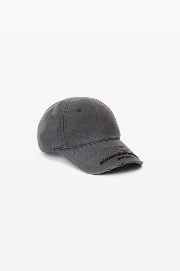t alexander wang Unisex Distressed Logo Baseball Cap