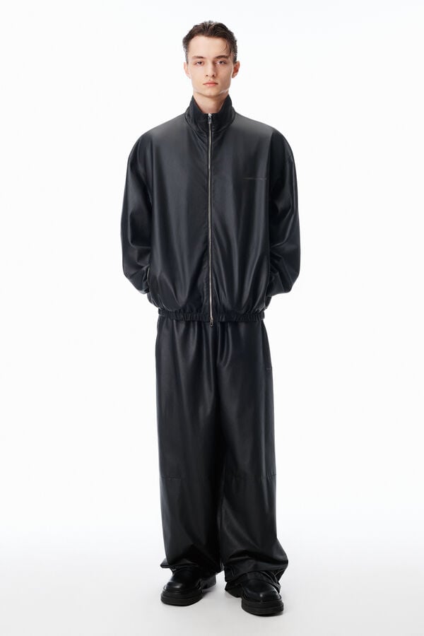 t alexander wang Unisex Track Jacket in Bonded Leather