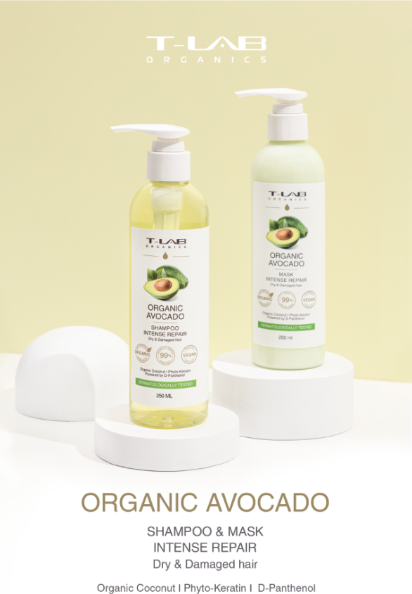 T Lab Professional Organic Avocado Intense Repair Shampoo 250 Ml