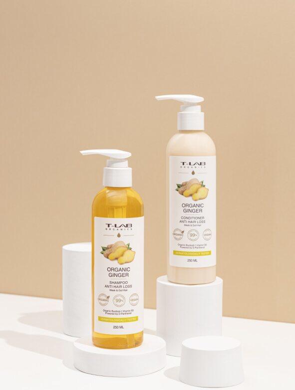 T Lab Professional Organic Ginger Anti Hair Loss Shampoo 250 Ml
