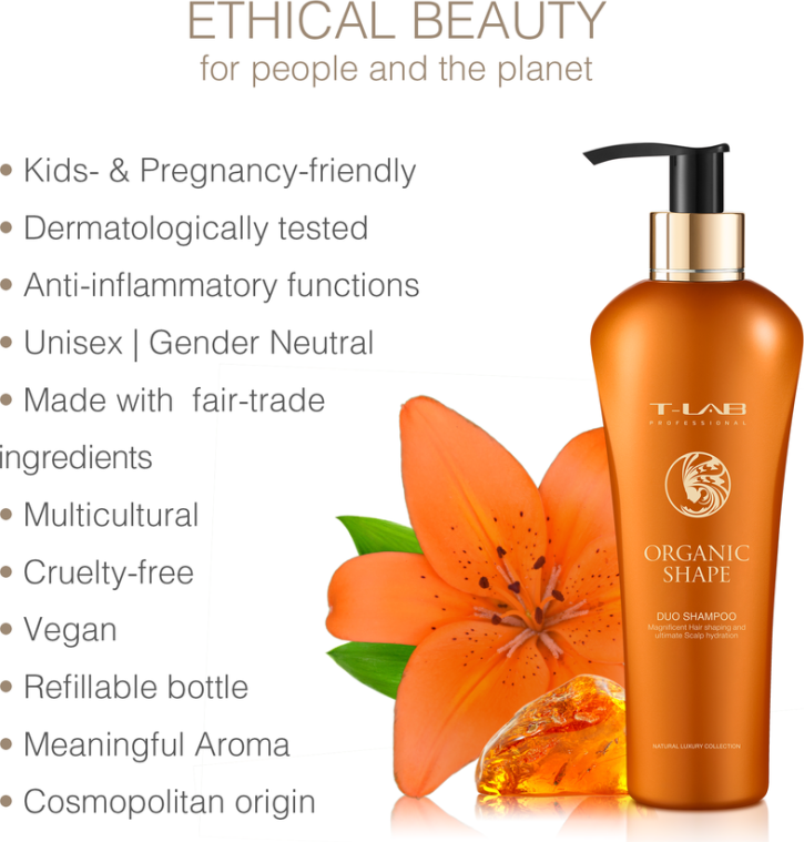 T Lab Professional ORGANIC SHAPE Duo Shampoo 300ml