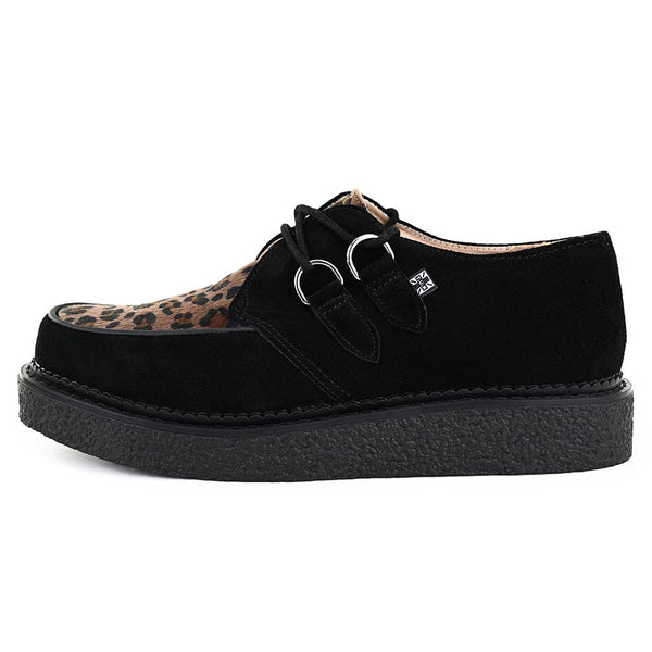 t.u.k 1970 Original Creeper Black Suede & Leopard Print