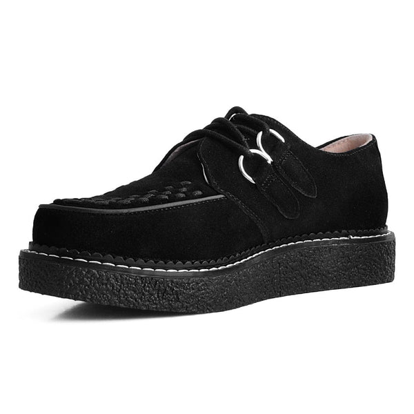 T.u.k 1970 Original Creeper Black Suede & White Stitch