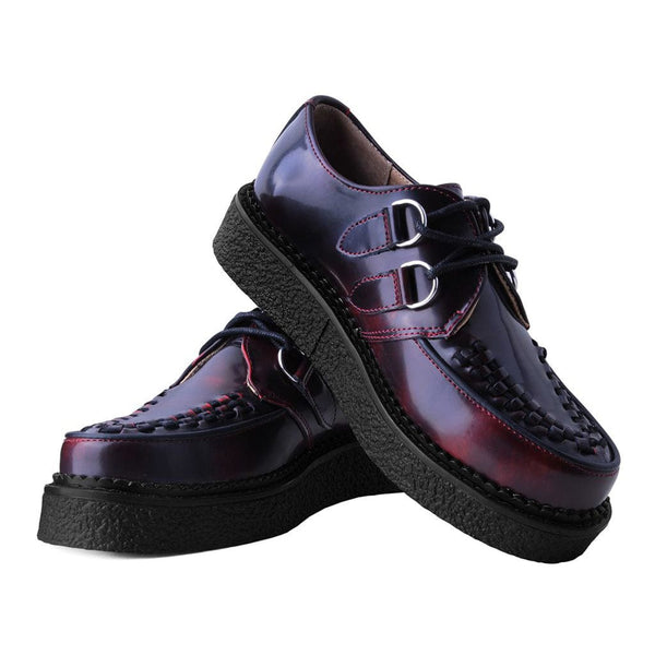 T.u.k 1970 Original Creeper Burgundy Rub Off Leather