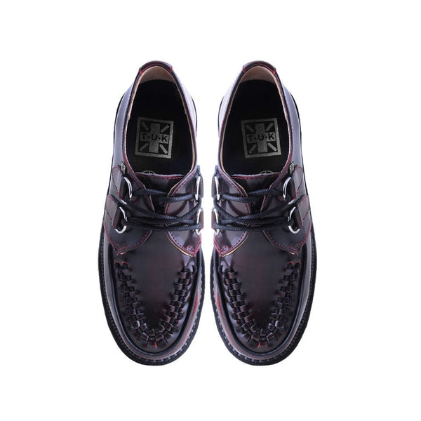 T.u.k 1970 Original Creeper Burgundy Rub Off Leather