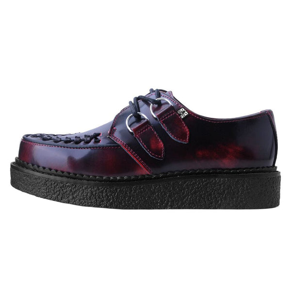 t.u.k 1970 Original Creeper Burgundy Rub Off Leather