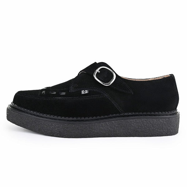 t.u.k 1970 Original Pointed Creeper Black Suede & Monk Buckle