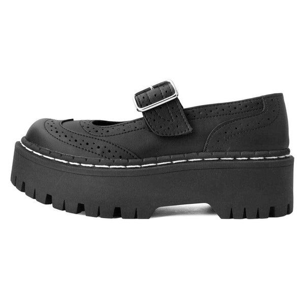 t.u.k Double Decker Mary Jane Black Vegan TUKskin™