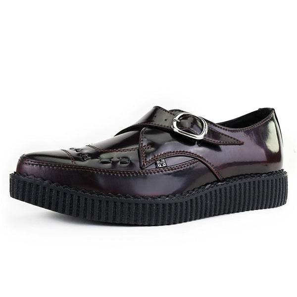 T.u.k Pointed Creeper Monk Buckle Burgundy TUKskin™