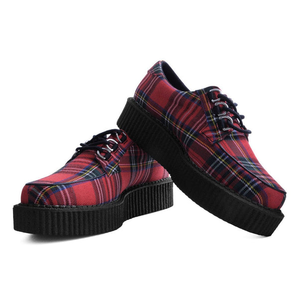 T.u.k Anarchic 3 Ring Creeper Tartan Canvas