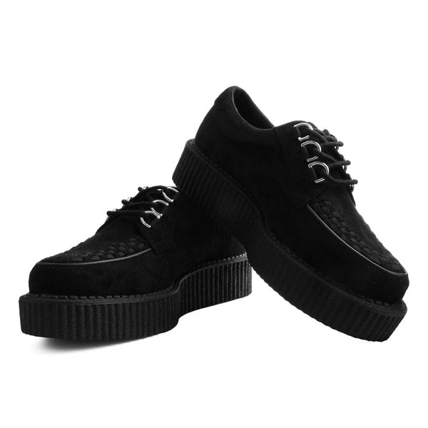 T.u.k Anarchic Creeper Black Vegan Suede