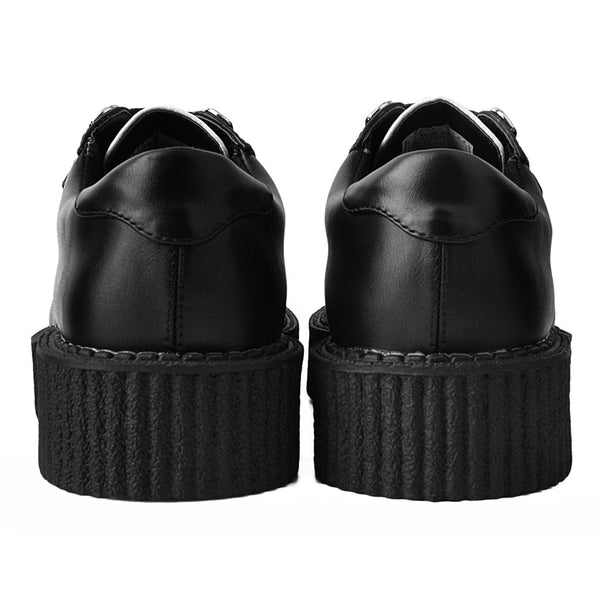 T.u.k Anarchic Creeper Black & White Vegan Leather