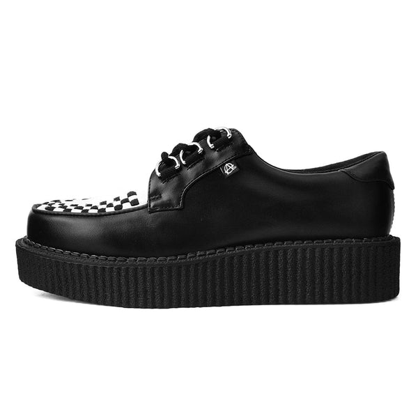 t.u.k Anarchic Creeper Black & White Vegan Leather