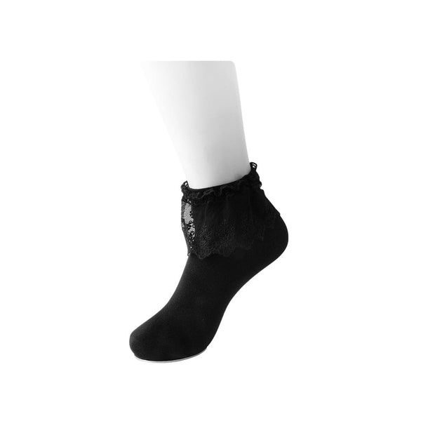 t.u.k Ankle Socks Black Lolita Womens