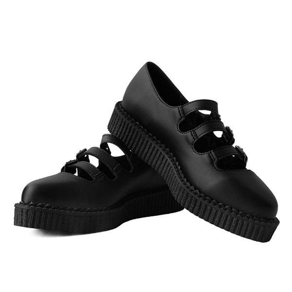 t.u.k Ballet Creeper 3-Strap Black TUKskin™