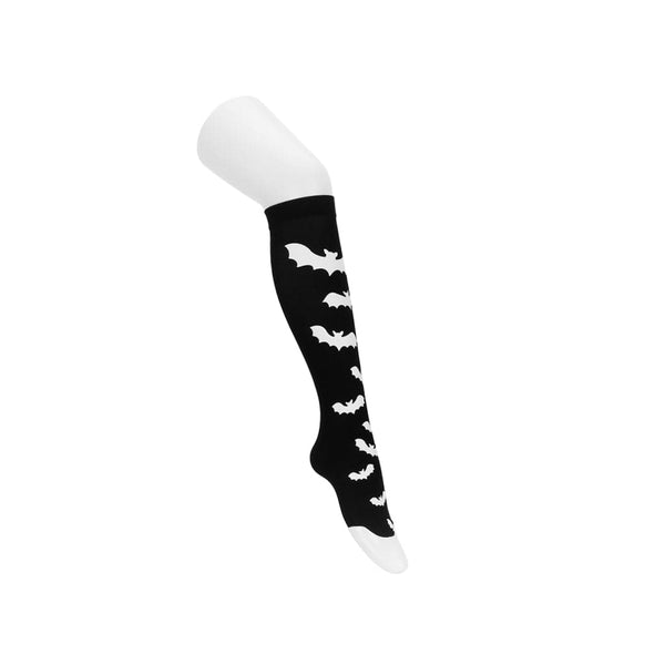 T.u.k Black Bat Thigh High Sock