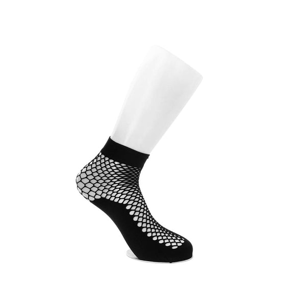 T.u.k Black Fishnet Ankle Socks