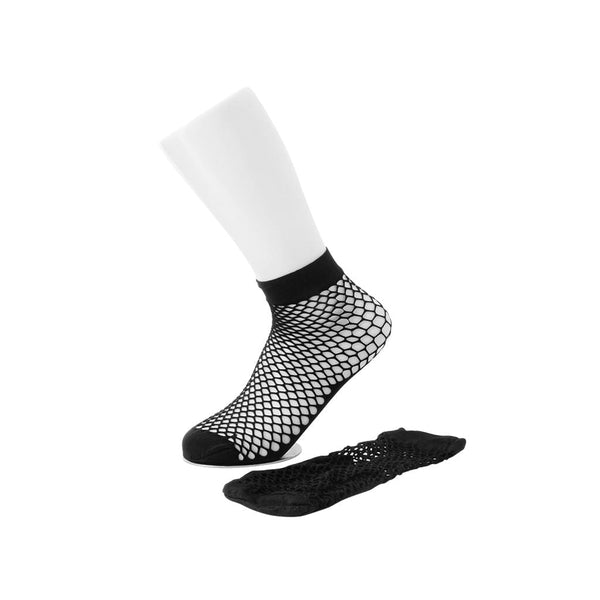 t.u.k Black Fishnet Ankle Socks
