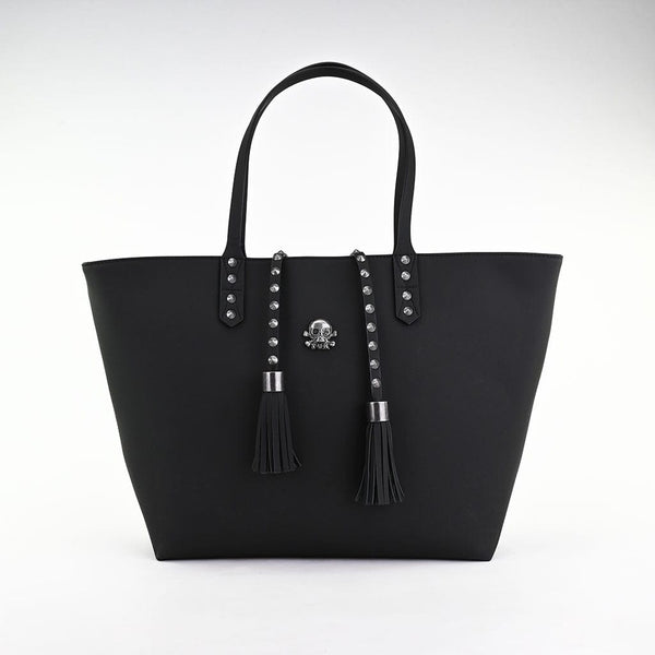 t.u.k Black Tassel Tote Bag