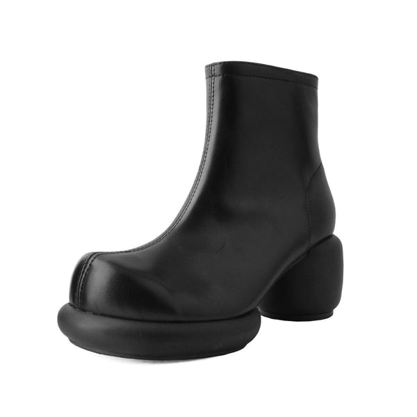 T.u.k Bubble Heel Boot Black Vegan Leather
