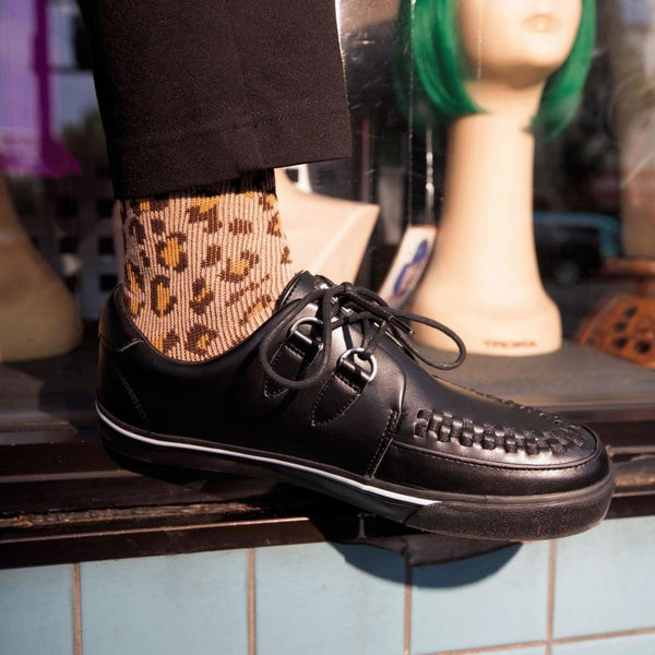 T.u.k Creeper Sneaker Black Leather