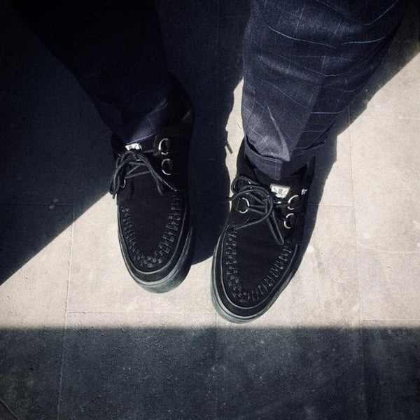 T.u.k Creeper Sneaker Black Vegan Suede