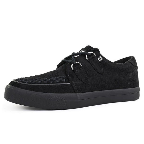 T.u.k Creeper Sneaker Black Vegan Suede