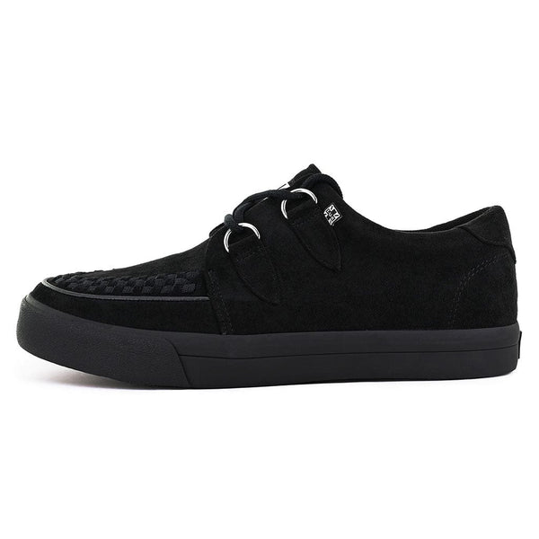 t.u.k Creeper Sneaker Black Vegan Suede