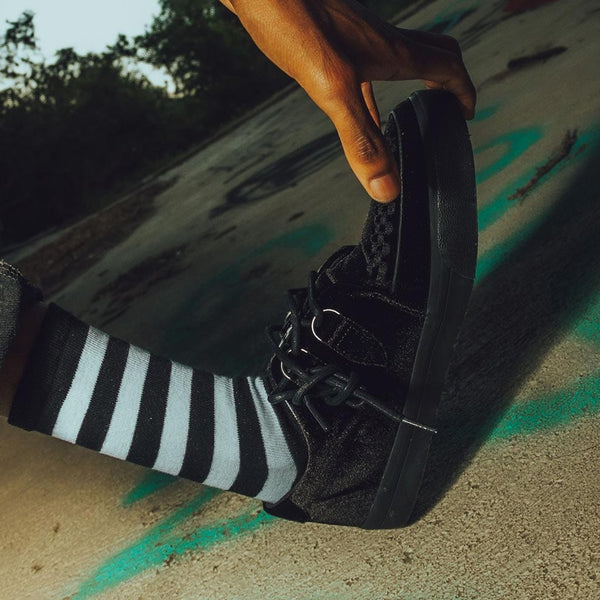 T.u.k Creeper Sneaker Black Velvet